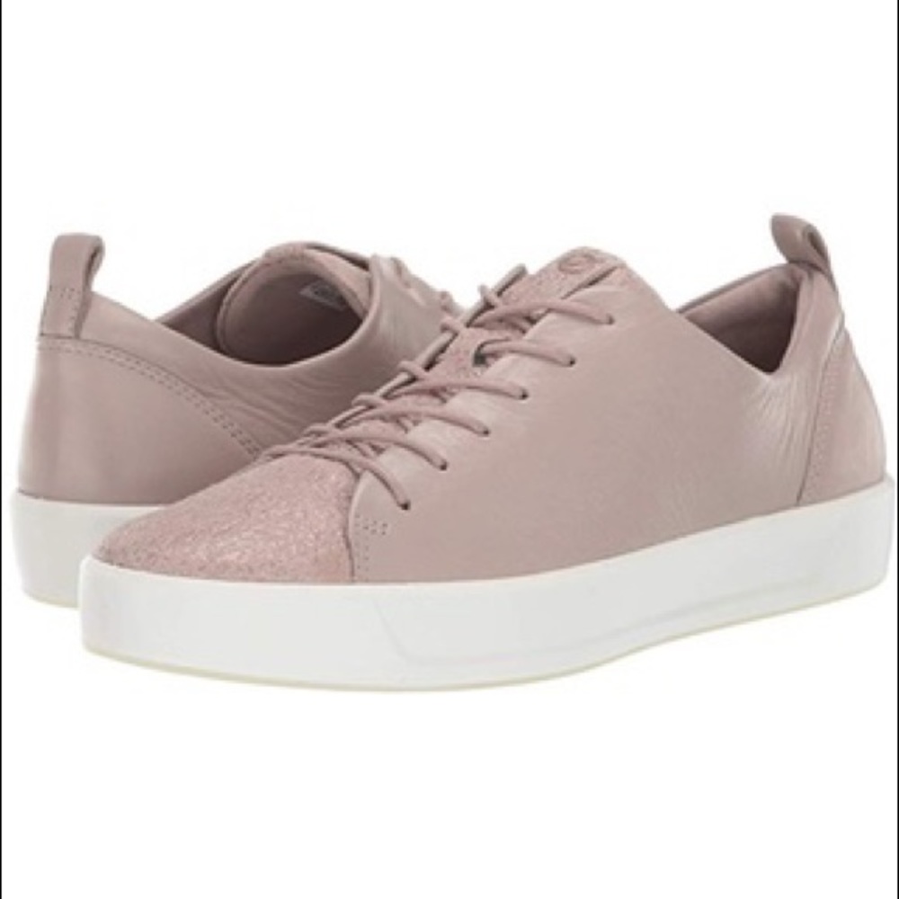 Ecco “Soft 8 W” Grey Rose Sneakers  NWT
